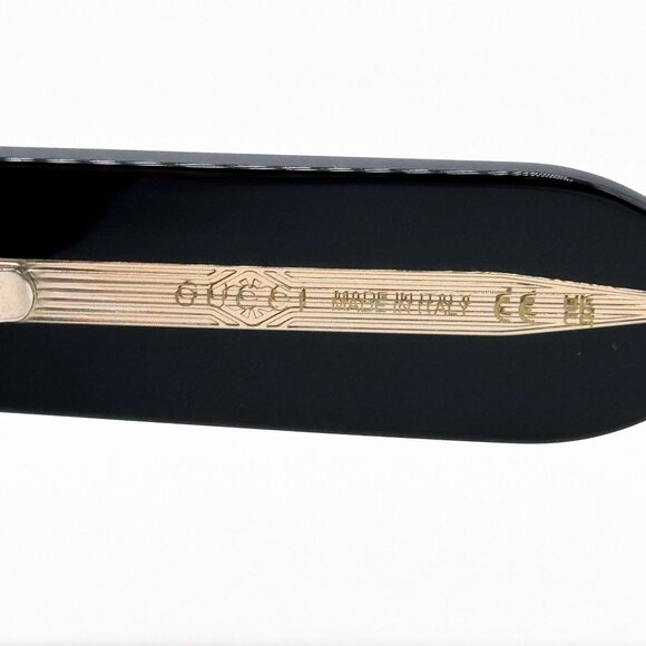 NEW GUCCI GG1261S 001 SUNGLASSES UNISEX BLACK/GRAY EYEWEAR - Picture 9 of 11